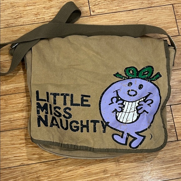 Little Miss Naughty Olive Green Crossbody Baddie Girlhoodcore Messenger Bag - Picture 1 of 6